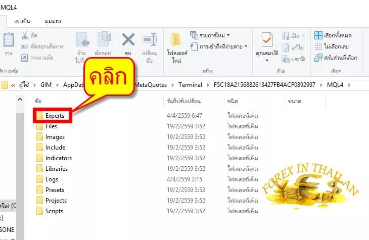 วิธีติดตั้ง EA Forex ลง MetaTrader 4 6 How-to-set-up-EA-on-MT4-exness-broker33