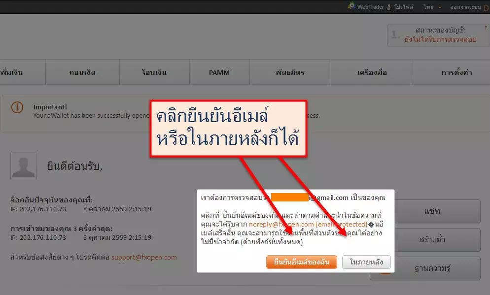 วิธีสมัครเปิดบัญชี FXopen อย่างละเอียด 6 how-to-open-an-account-FXopen-step5