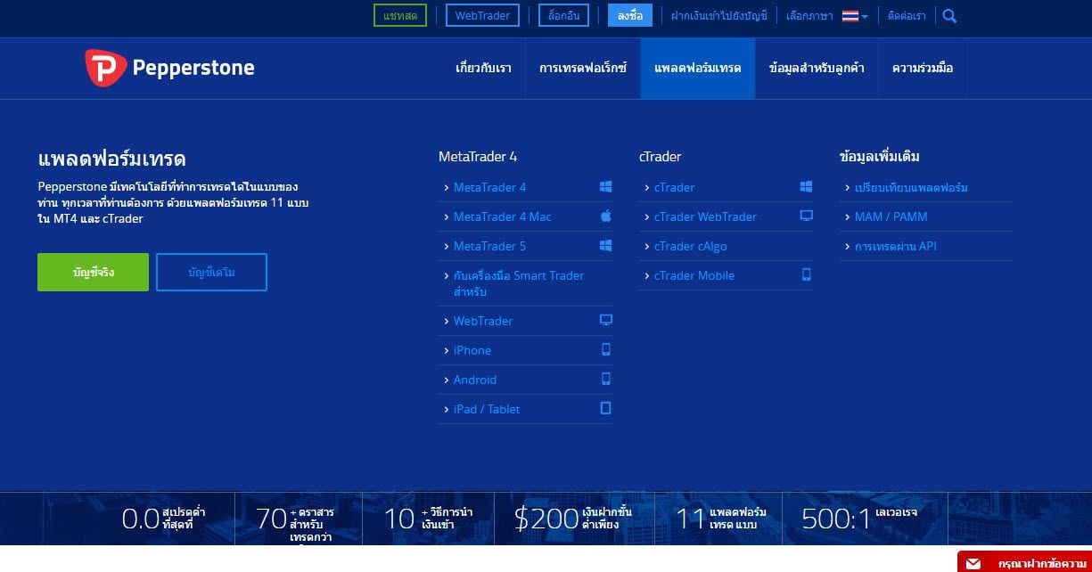 รีวิว-trading-flatforms-Pepperstone-forex-ในไทย-1