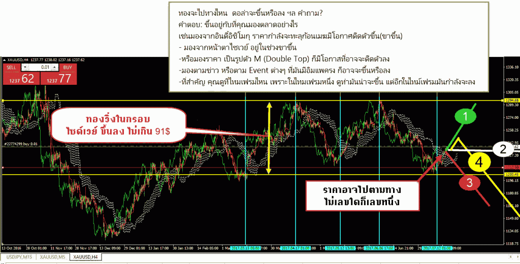 ราคาจะขึ้นหรือจะลง forex