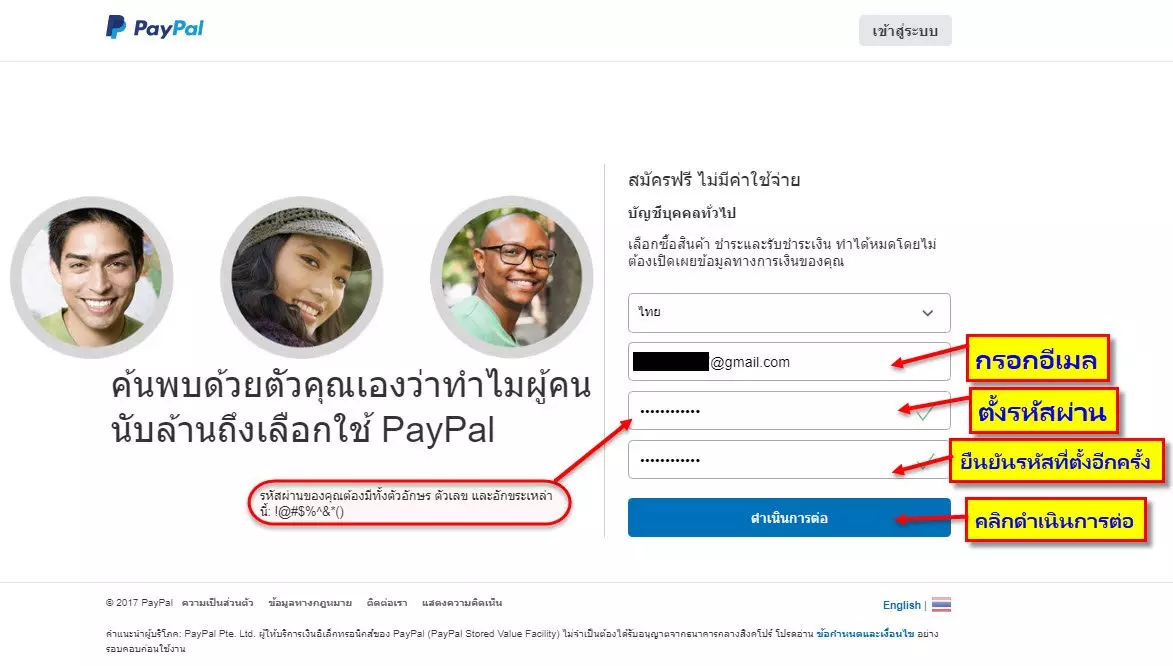 วิธีสมัคร Paypal อย่างละเอียด 3 how to register paypal forex broker 3 1 forex ประเทศไทย forexinthai