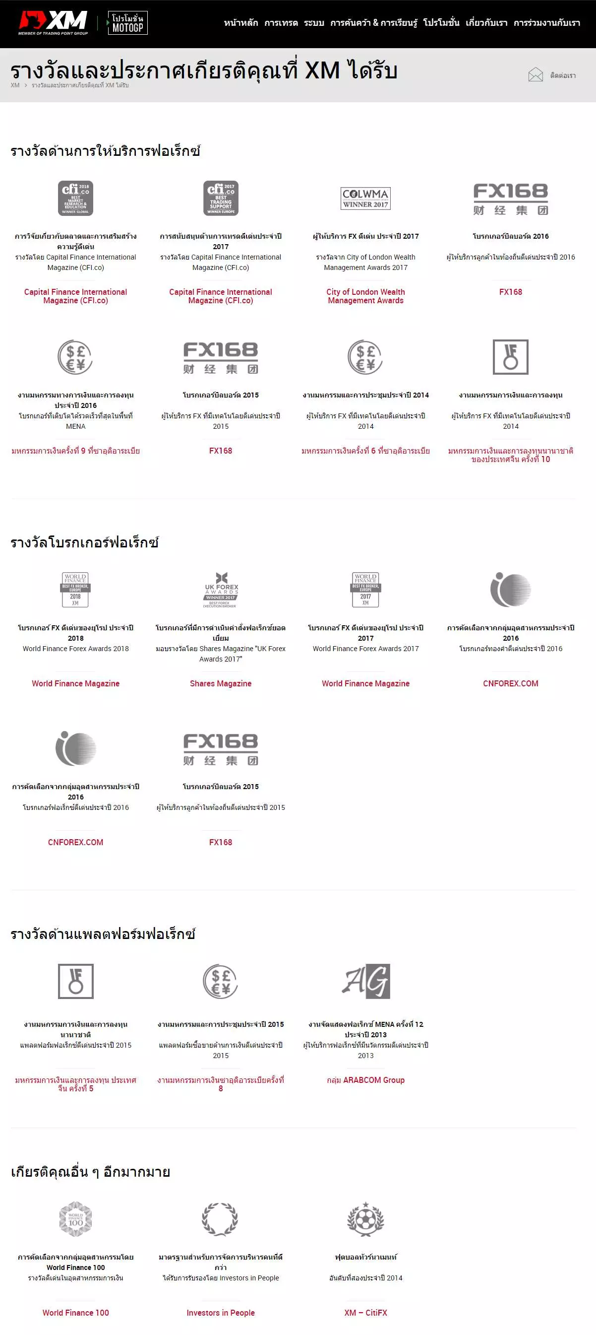 รีวิวข้อมูลโบรกเกอร์ XM Group (Overview) 3 xm 2018 awards forex ประเทศไทย forexinthai