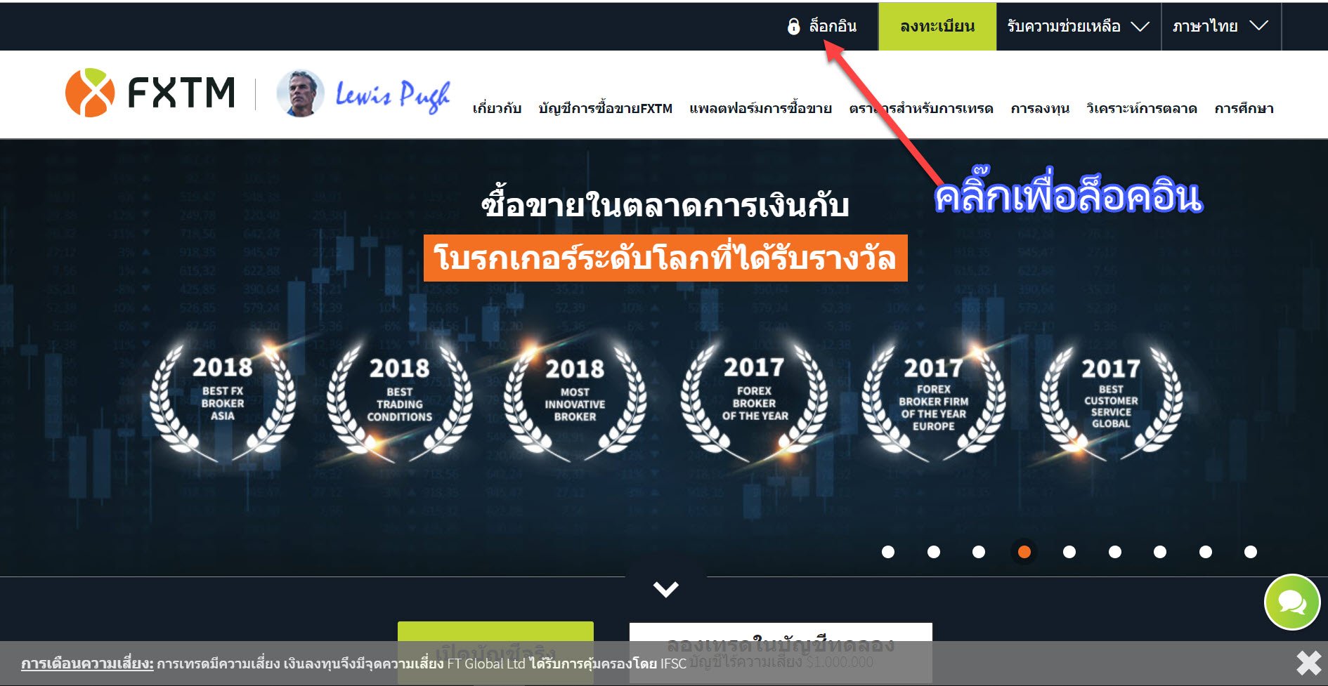 วิธีการฝากเงินเข้าพอร์ต Forextime ผ่านธนาคารไทยออนไลน์แบงค์กิ้ง