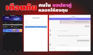 เตือนภัย ระวังคนในแอปหาคู่ ชวนให้ลงทุนกับโบรกเกอร์เถื่อน เตือนภัย หลอกให้ลงทุน แอปหาคู่ โบรกเกอร์เถื่อน