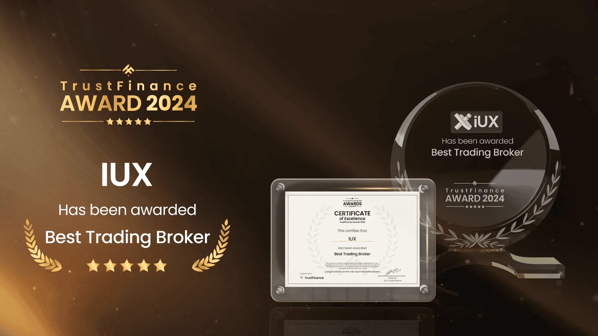 รีวิว IUX โบรกเกอร์ Forex สำหรับมือใหม่ ปี 2025 | สเปรดต่ำ ใบอนุญาตชัดเจน 4 รางวัลที่ IUX ได้รับ Best Trading Broker 2024