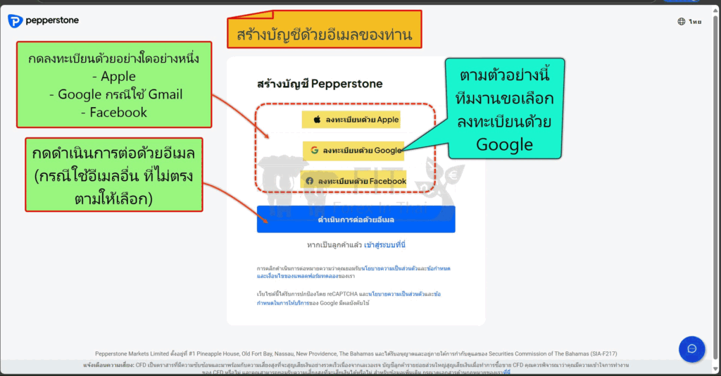 วิธีสมัครเปิดบัญชี Pepperstone อย่างละเอียด 2025 3 How to register- real forex account at pepperstone step by step 1 2025